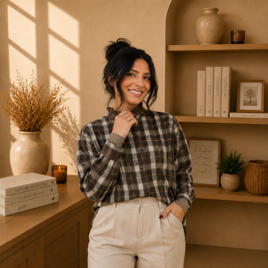 COLORADO - Chemise oversize à carreaux, style casual chic -40%