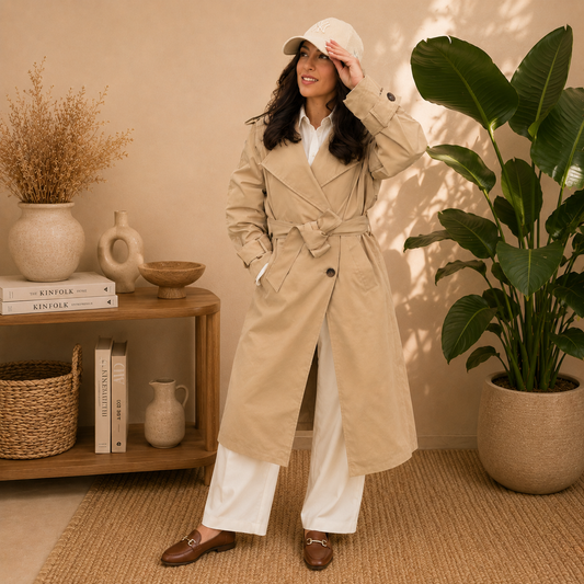 BELLEVILLE Camel - Trench long