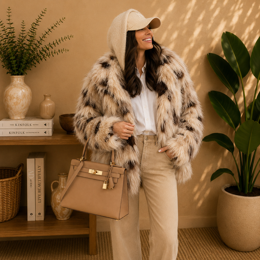 SAINT MORITZ - La veste fausse fourrure luxueuse Prix rond