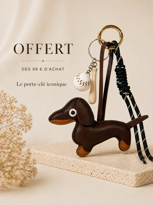 Cadeau porte clé teckel