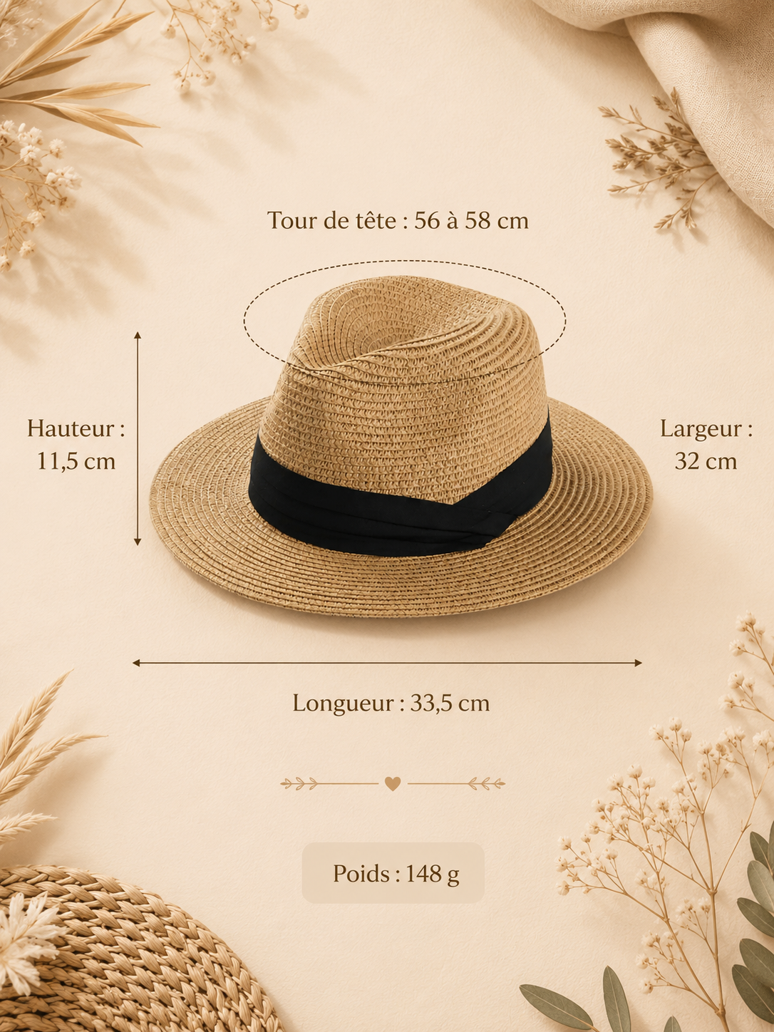 Chapeau Mimosa - L'élégance sous le soleil