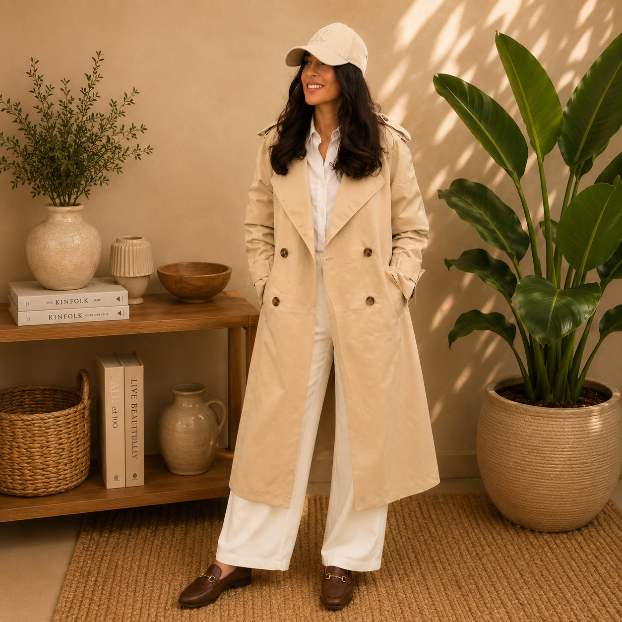BELLEVILLE Camel - Trench long