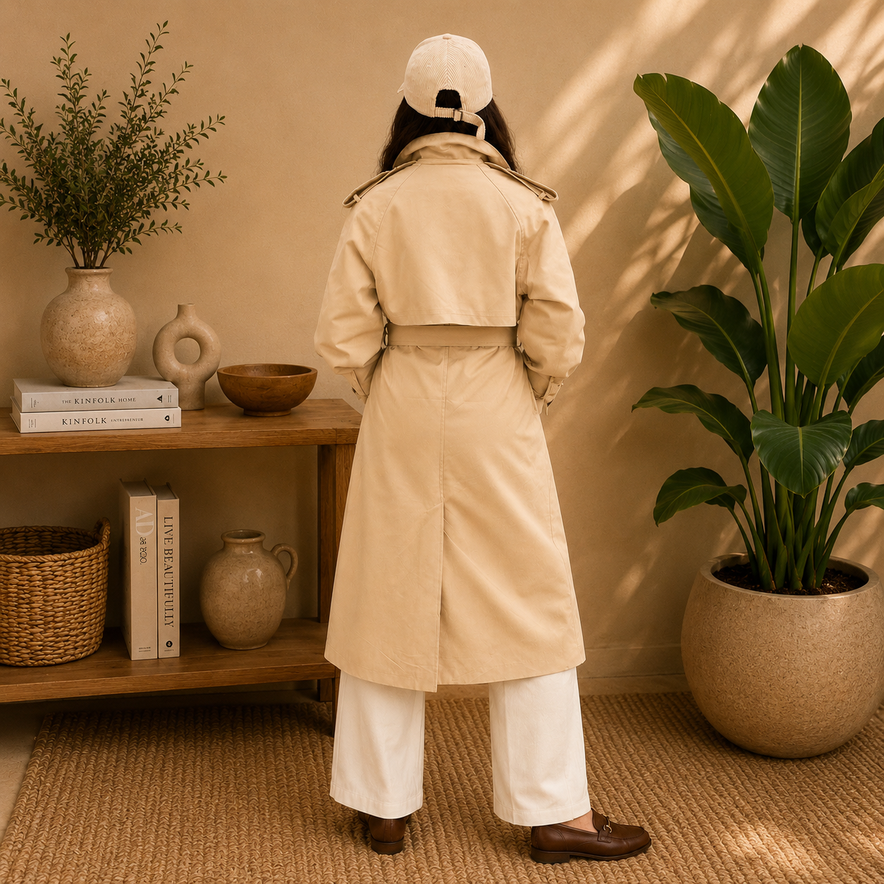 BELLEVILLE Camel - Trench long