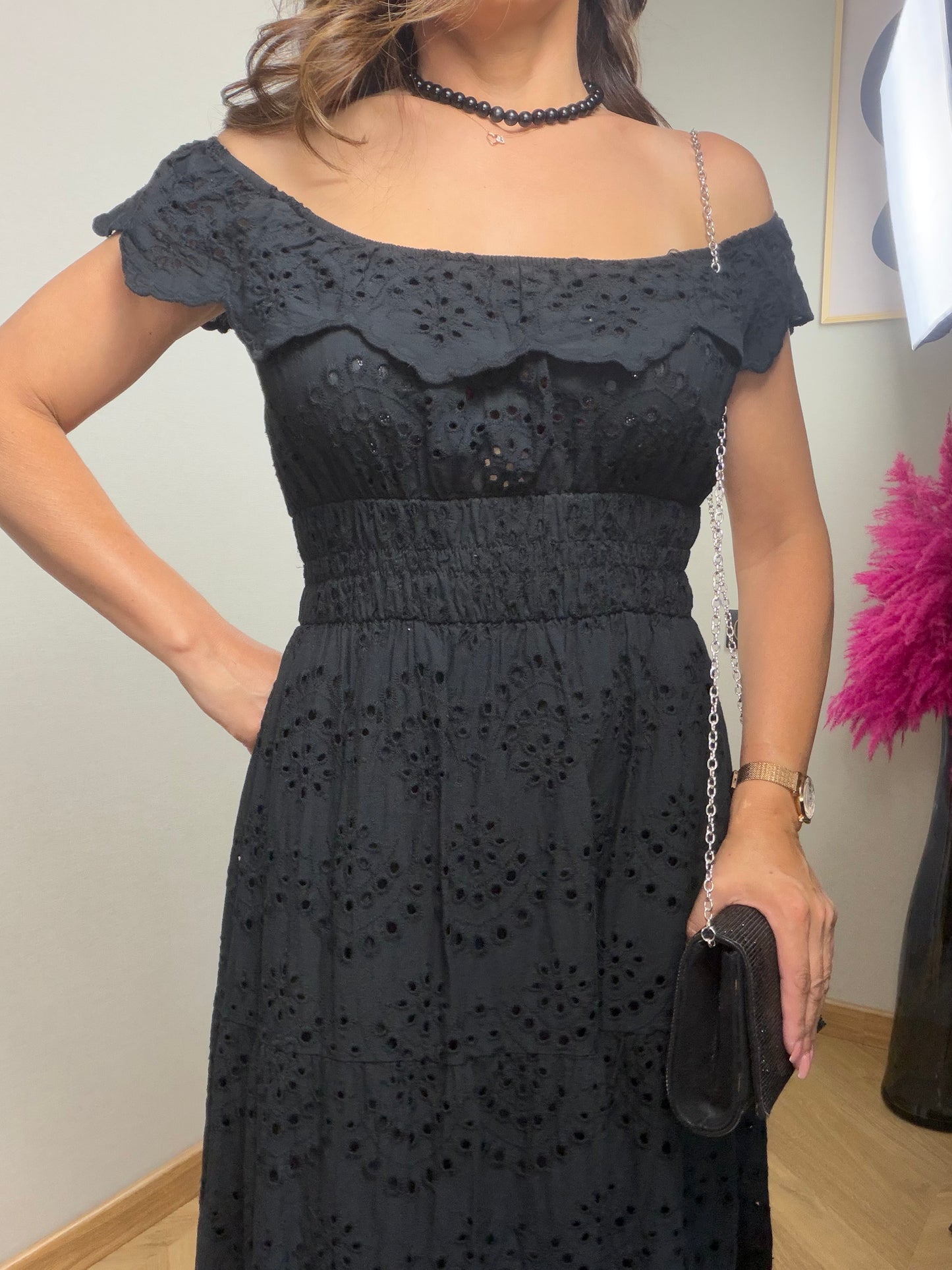 Robe longue noir RAVELLO