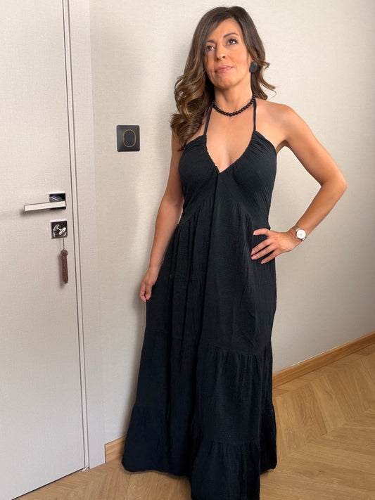 Robe longue POSITANO Noir