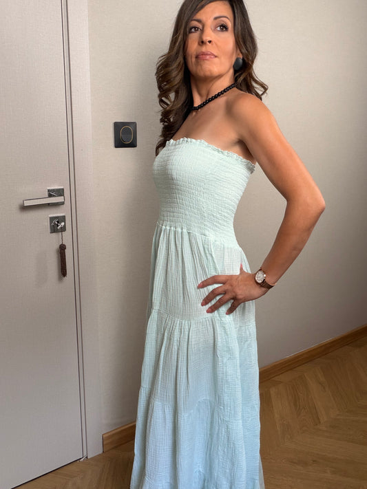 Robe longue CAPRI Vert d'eau
