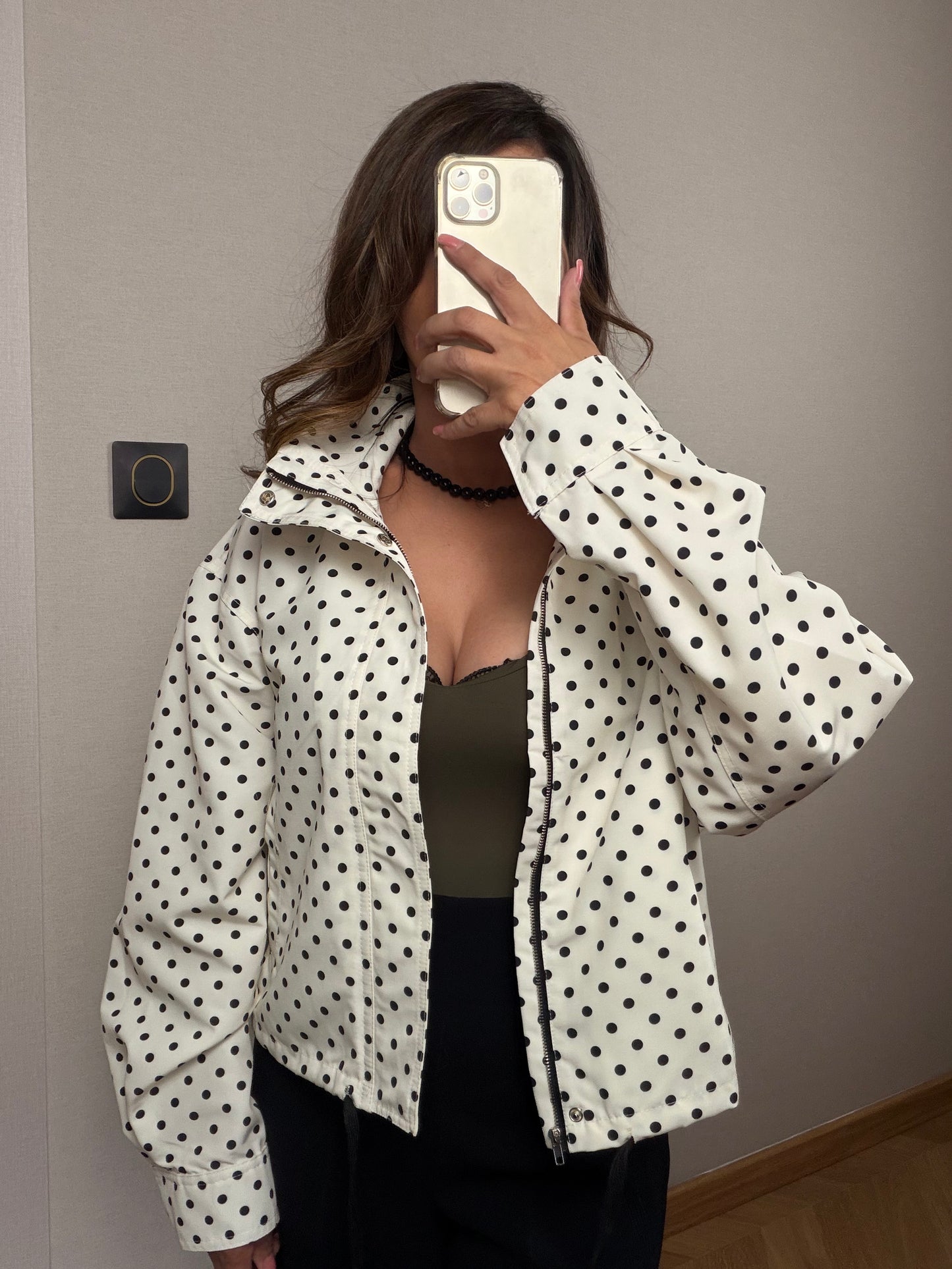 Veste CAMELIA - Veste légère à pois chic et facile à porter au quotidien -20%